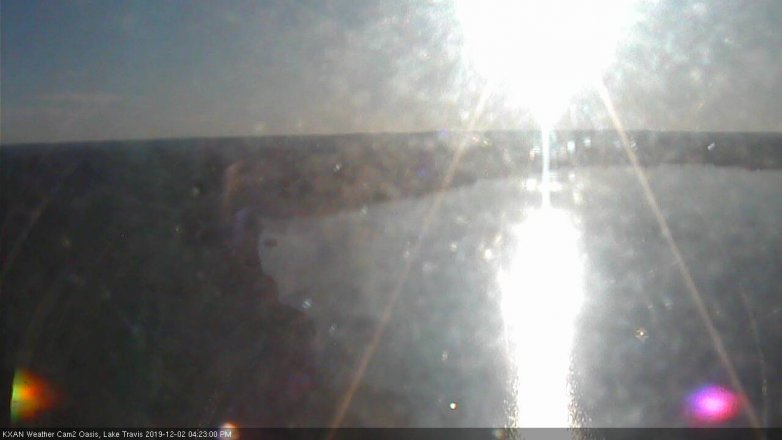 Lake Travis webcam, December 2, 2019 4:25 PM CT