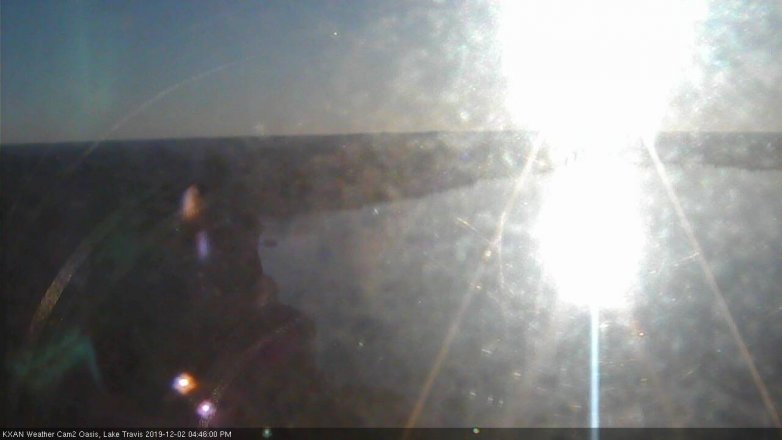 Lake Travis webcam, December 2, 2019 4:45 PM CT