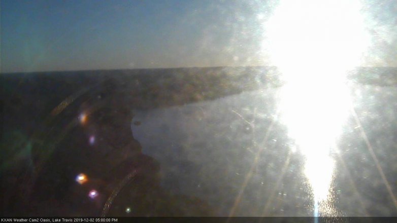 Lake Travis webcam, December 2, 2019 5:00 PM CT