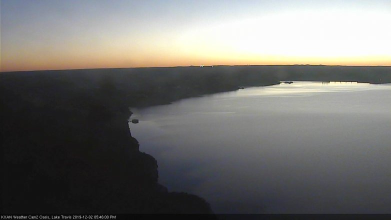 Lake Travis webcam, December 2, 2019 5:45 PM CT