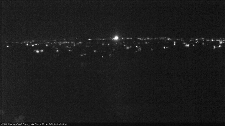 Lake Travis webcam, December 2, 2019 8:25 PM CT