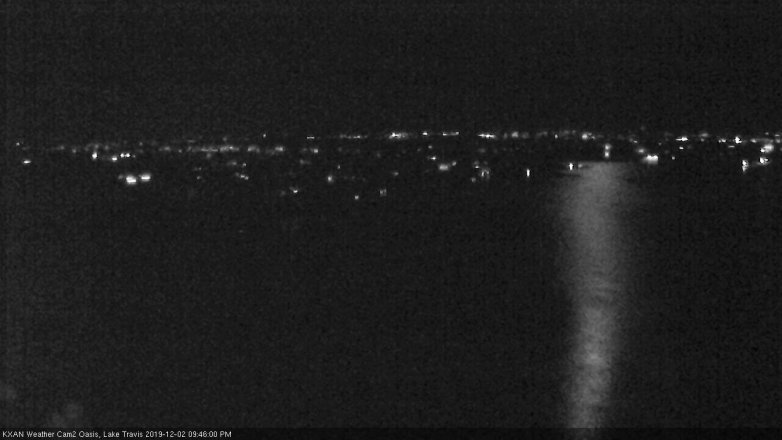 Lake Travis webcam, December 2, 2019 9:45 PM CT