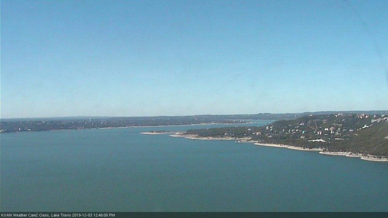 Lake Travis webcam, December 3, 2019 12:45 PM CT
