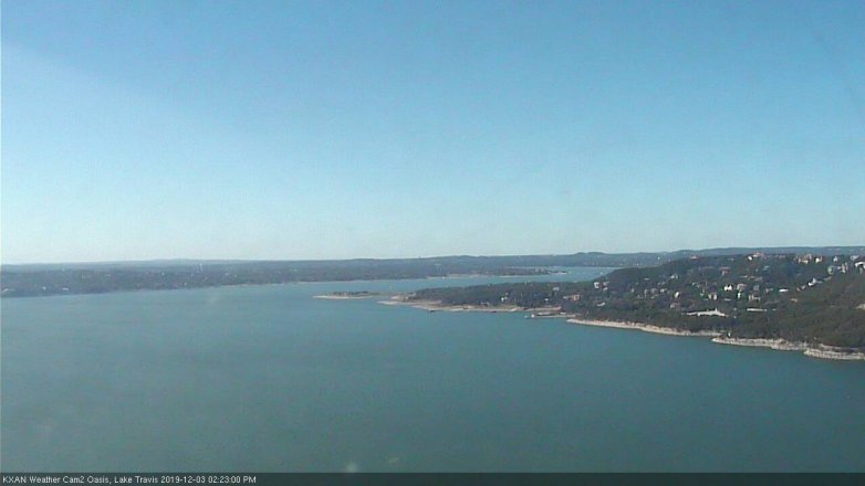 Lake Travis webcam, December 3, 2019 2:25 PM CT
