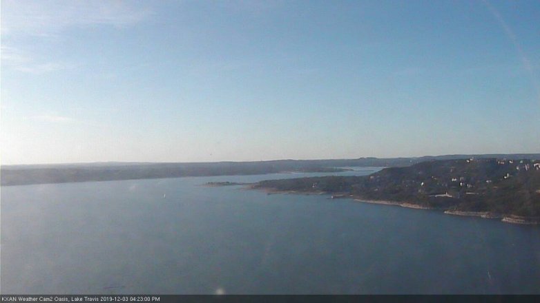 Lake Travis webcam, December 3, 2019 4:25 PM CT