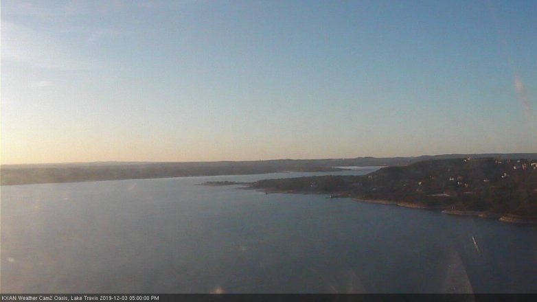 Lake Travis webcam, December 3, 2019 5:00 PM CT