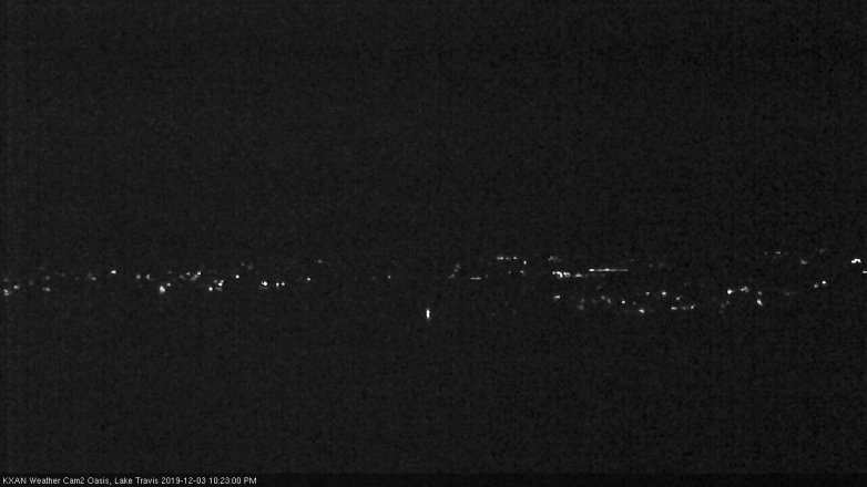 Lake Travis webcam, December 3, 2019 10:25 PM CT