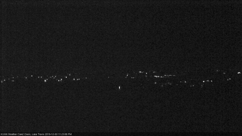Lake Travis webcam, December 3, 2019 11:25 PM CT