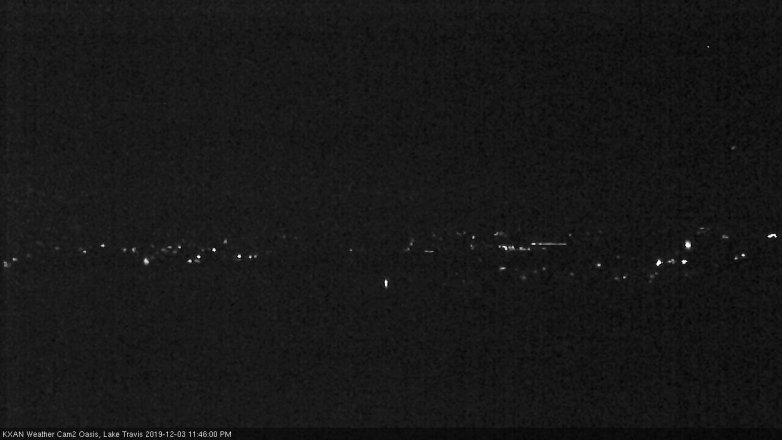 Lake Travis webcam, December 3, 2019 11:45 PM CT