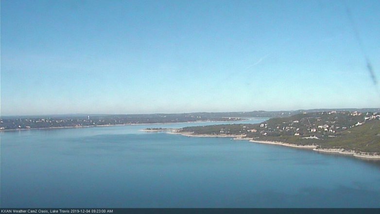 Lake Travis webcam, December 4, 2019 9:25 AM CT