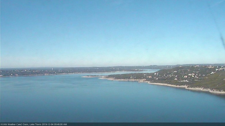 Lake Travis webcam, December 4, 2019 9:45 AM CT
