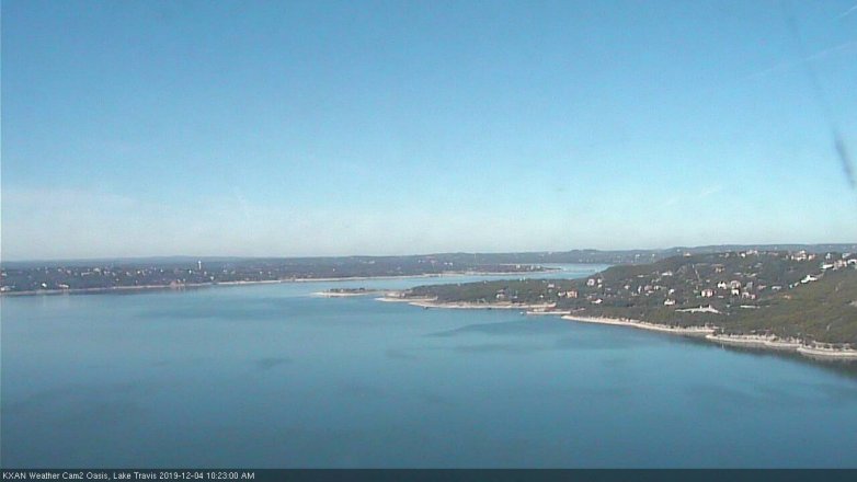 Lake Travis webcam, December 4, 2019 10:25 AM CT