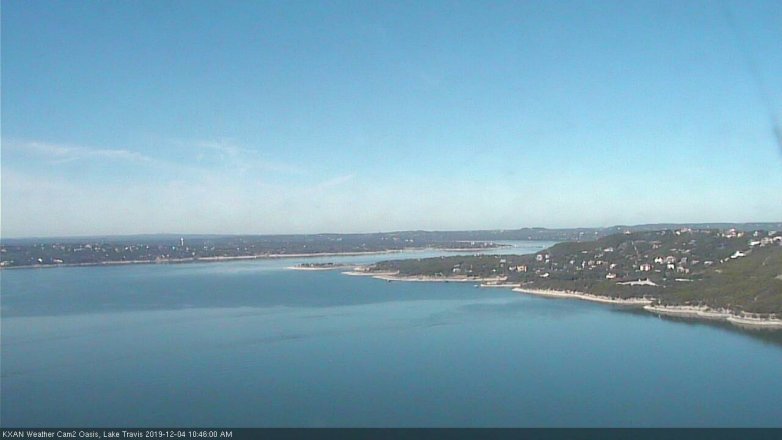 Lake Travis webcam, December 4, 2019 10:45 AM CT