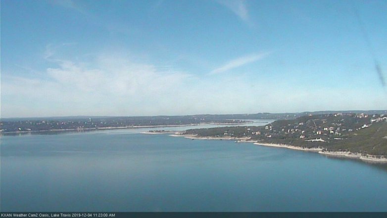 Lake Travis webcam, December 4, 2019 11:25 AM CT