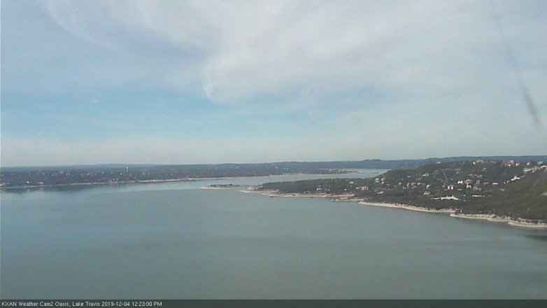 Lake Travis webcam, December 4, 2019 12:25 PM CT