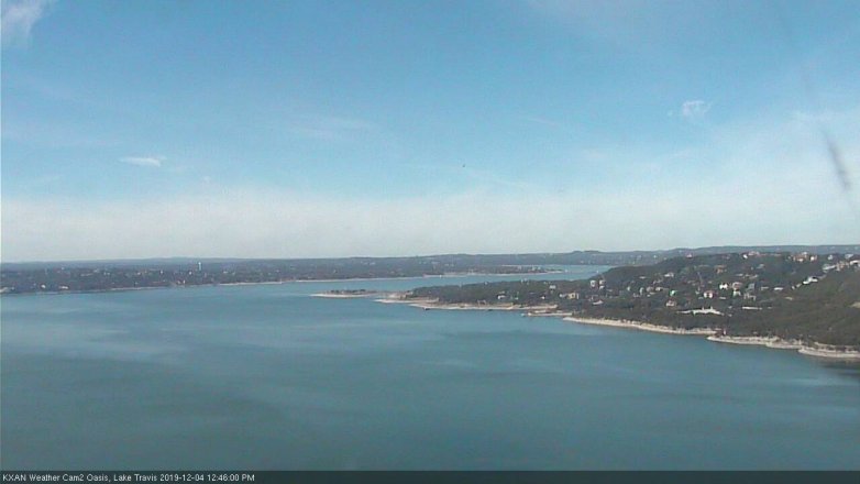 Lake Travis webcam, December 4, 2019 12:45 PM CT