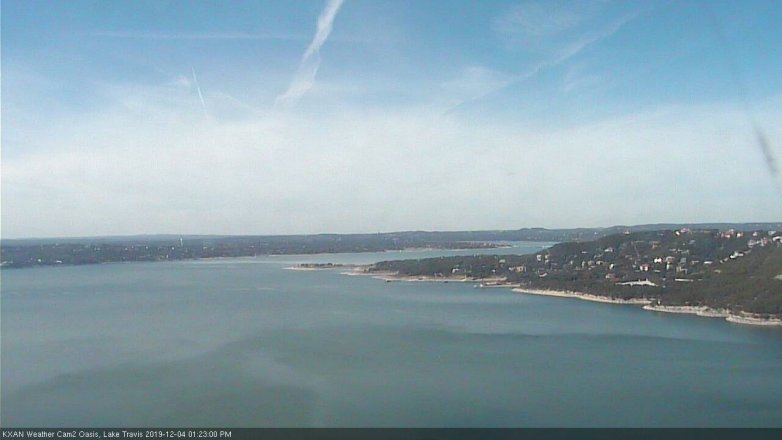 Lake Travis webcam, December 4, 2019 1:25 PM CT