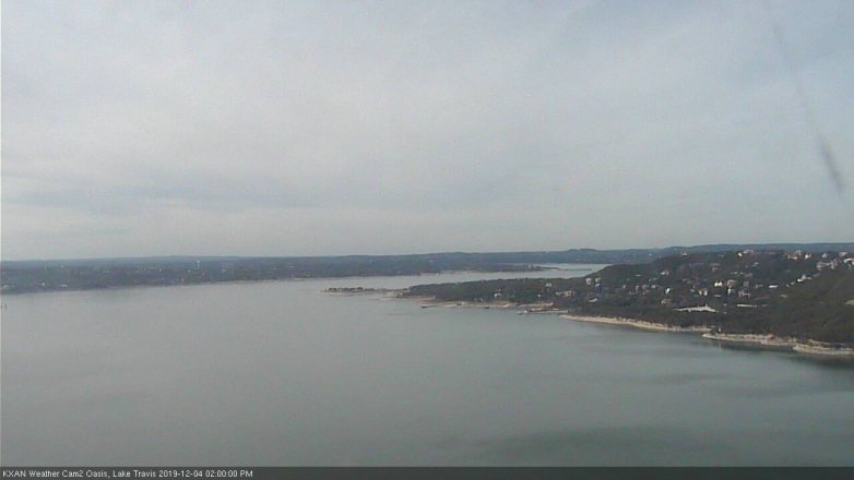 Lake Travis webcam, December 4, 2019 2:00 PM CT
