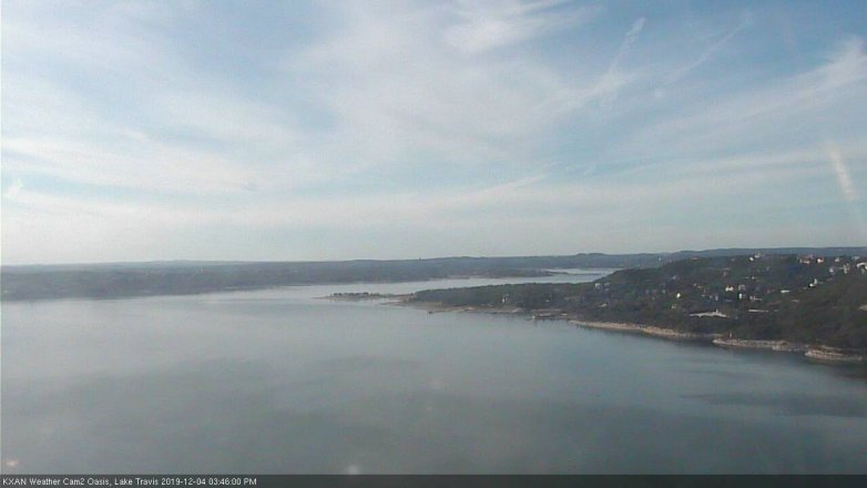 Lake Travis webcam, December 4, 2019 3:45 PM CT