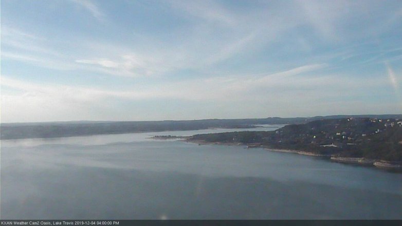 Lake Travis webcam, December 4, 2019 4:00 PM CT