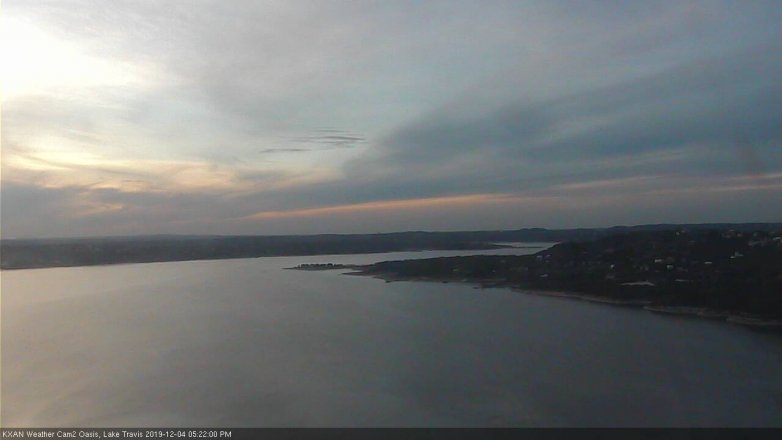 Lake Travis webcam, December 4, 2019 5:25 PM CT
