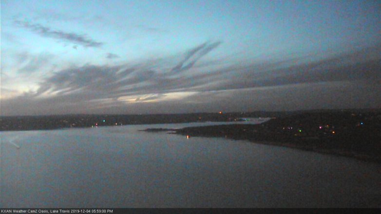 Lake Travis webcam, December 4, 2019 6:00 PM CT