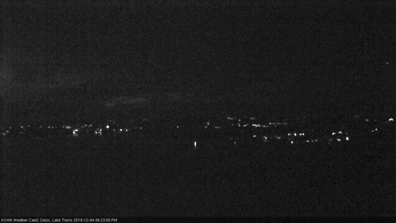 Lake Travis webcam, December 4, 2019 6:25 PM CT