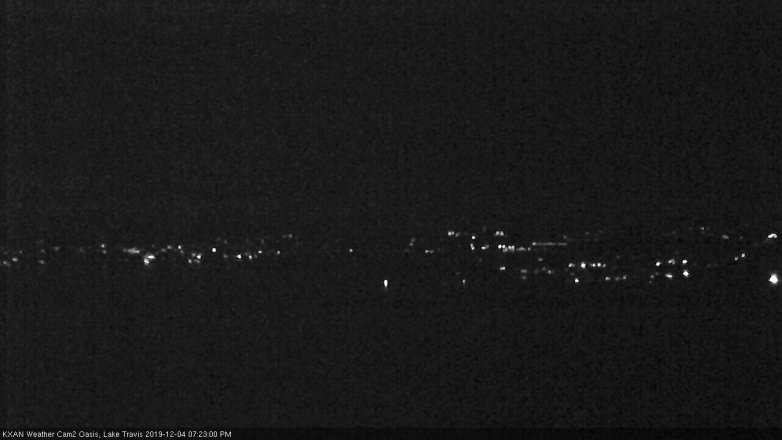 Lake Travis webcam, December 4, 2019 7:25 PM CT