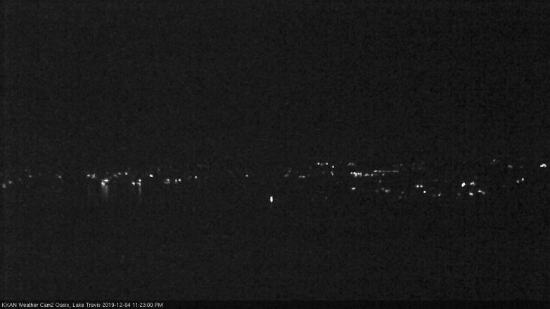 Lake Travis webcam, December 4, 2019 11:25 PM CT