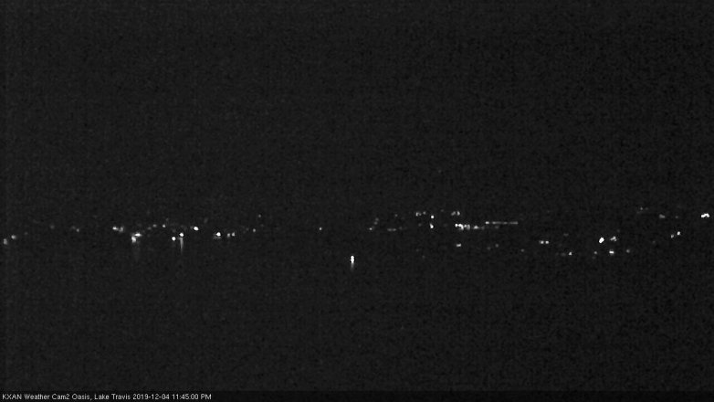 Lake Travis webcam, December 4, 2019 11:45 PM CT