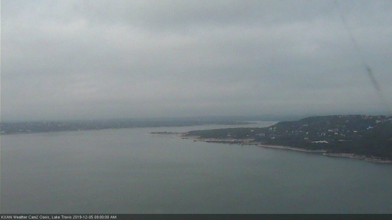 Lake Travis webcam, December 5, 2019 9:00 AM CT