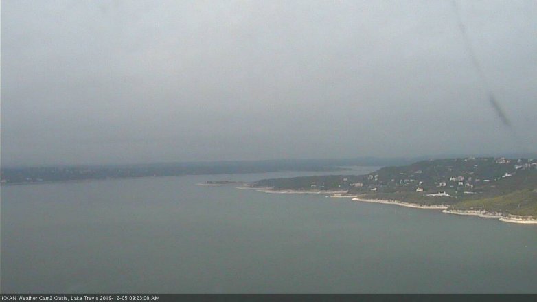 Lake Travis webcam, December 5, 2019 9:25 AM CT