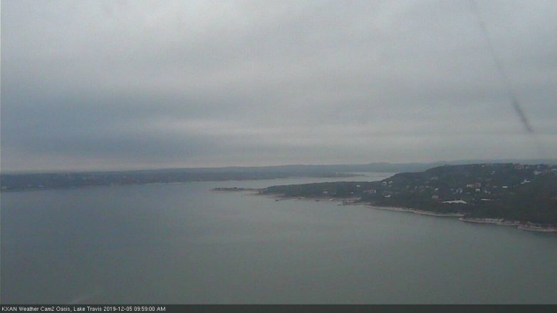 Lake Travis webcam, December 5, 2019 10:00 AM CT