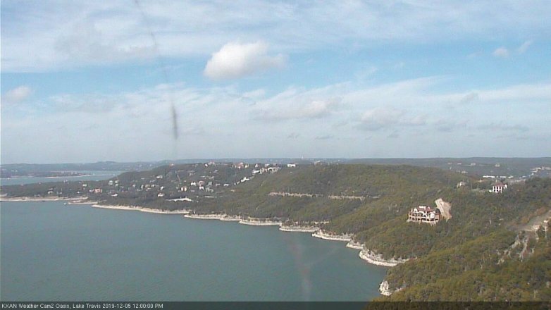 Lake Travis webcam, December 5, 2019 12:00 PM CT