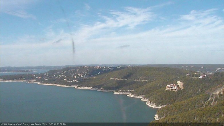 Lake Travis webcam, December 5, 2019 12:25 PM CT