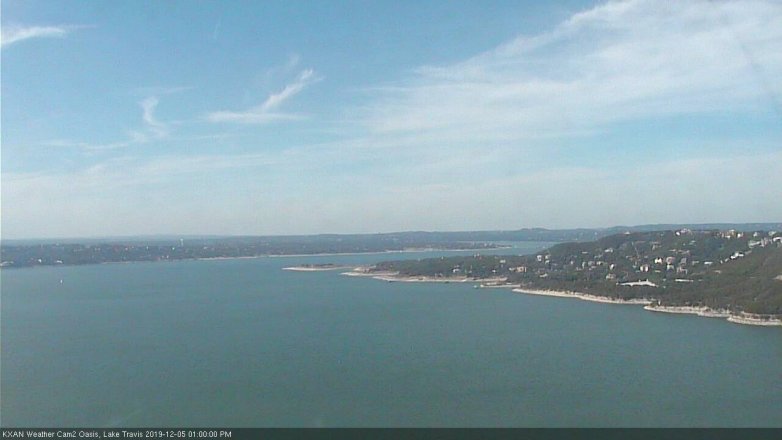 Lake Travis webcam, December 5, 2019 1:00 PM CT