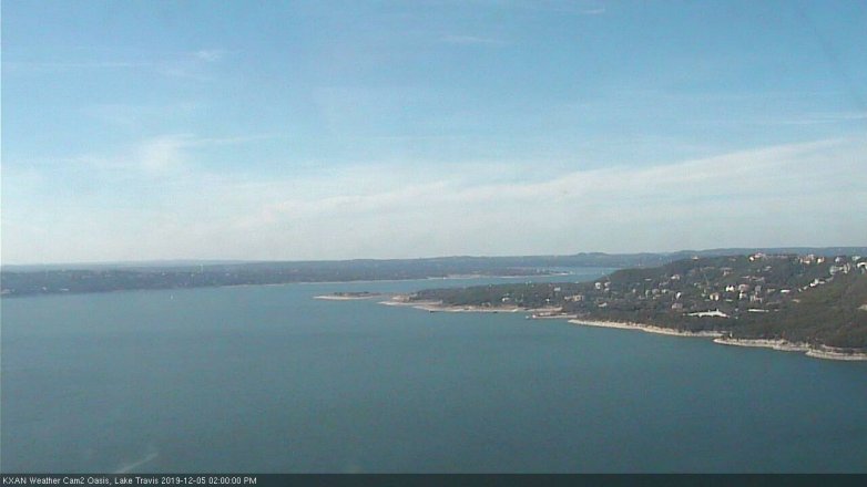 Lake Travis webcam, December 5, 2019 2:00 PM CT
