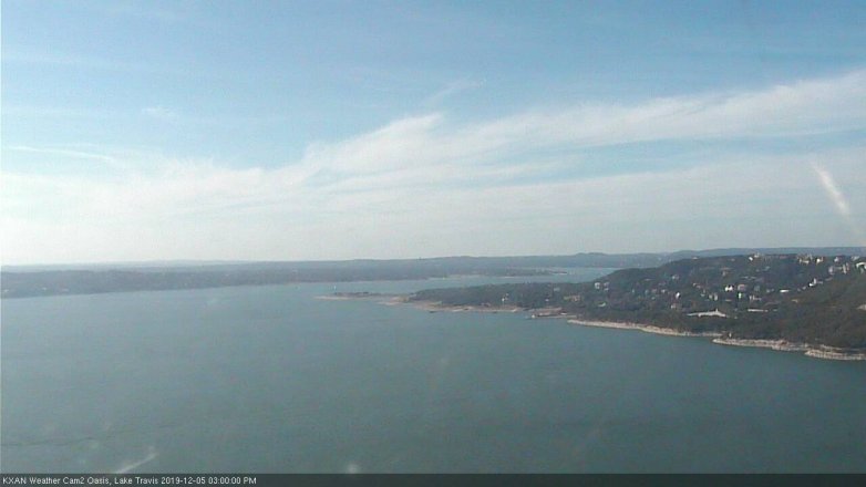 Lake Travis webcam, December 5, 2019 3:00 PM CT