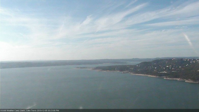 Lake Travis webcam, December 5, 2019 3:25 PM CT