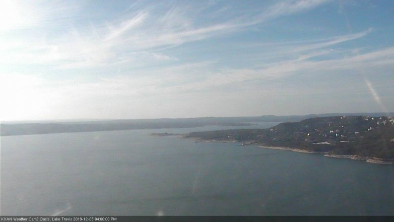 Lake Travis webcam, December 5, 2019 4:00 PM CT