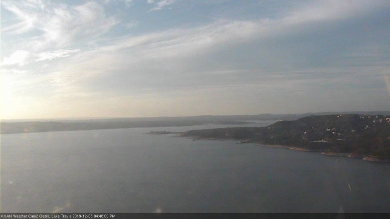Lake Travis webcam, December 5, 2019 4:45 PM CT