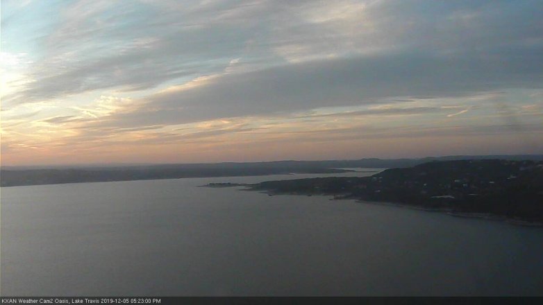 Lake Travis webcam, December 5, 2019 5:25 PM CT