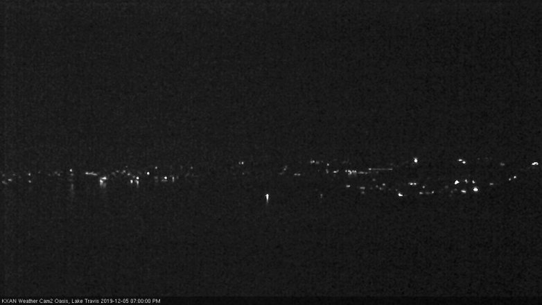 Lake Travis webcam, December 5, 2019 7:00 PM CT