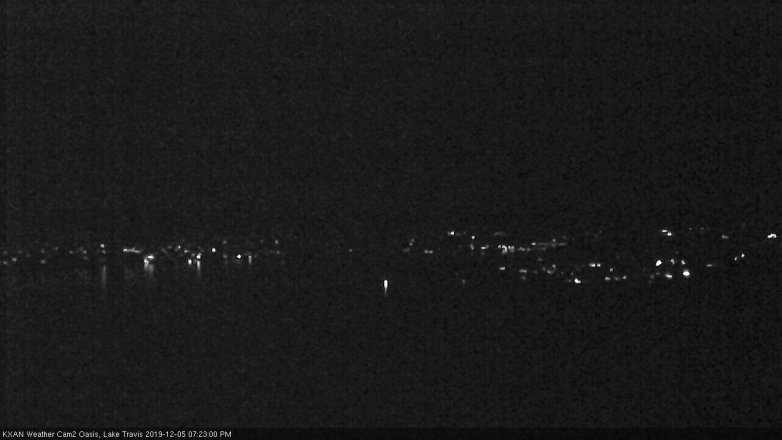 Lake Travis webcam, December 5, 2019 7:25 PM CT