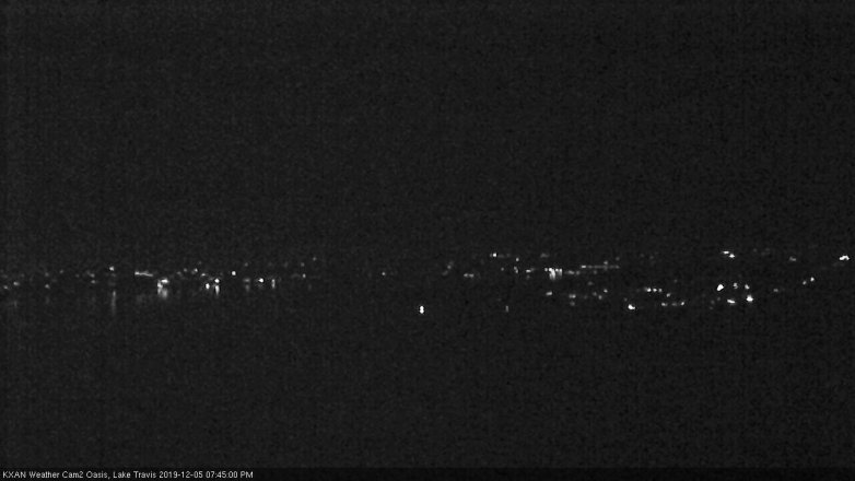Lake Travis webcam, December 5, 2019 7:45 PM CT