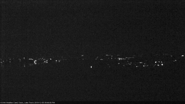 Lake Travis webcam, December 5, 2019 9:45 PM CT