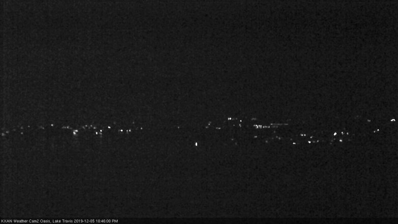 Lake Travis webcam, December 5, 2019 10:45 PM CT