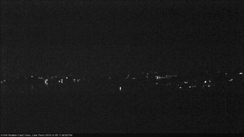 Lake Travis webcam, December 5, 2019 11:45 PM CT