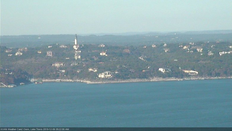 Lake Travis webcam, December 6, 2019 9:25 AM CT