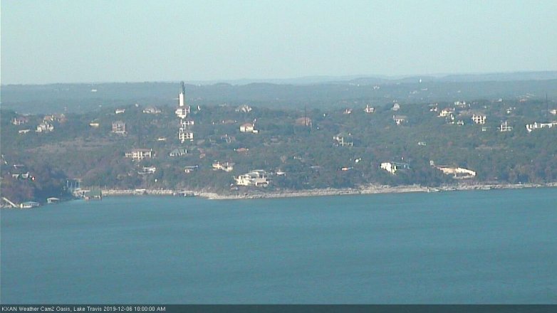 Lake Travis webcam, December 6, 2019 10:00 AM CT